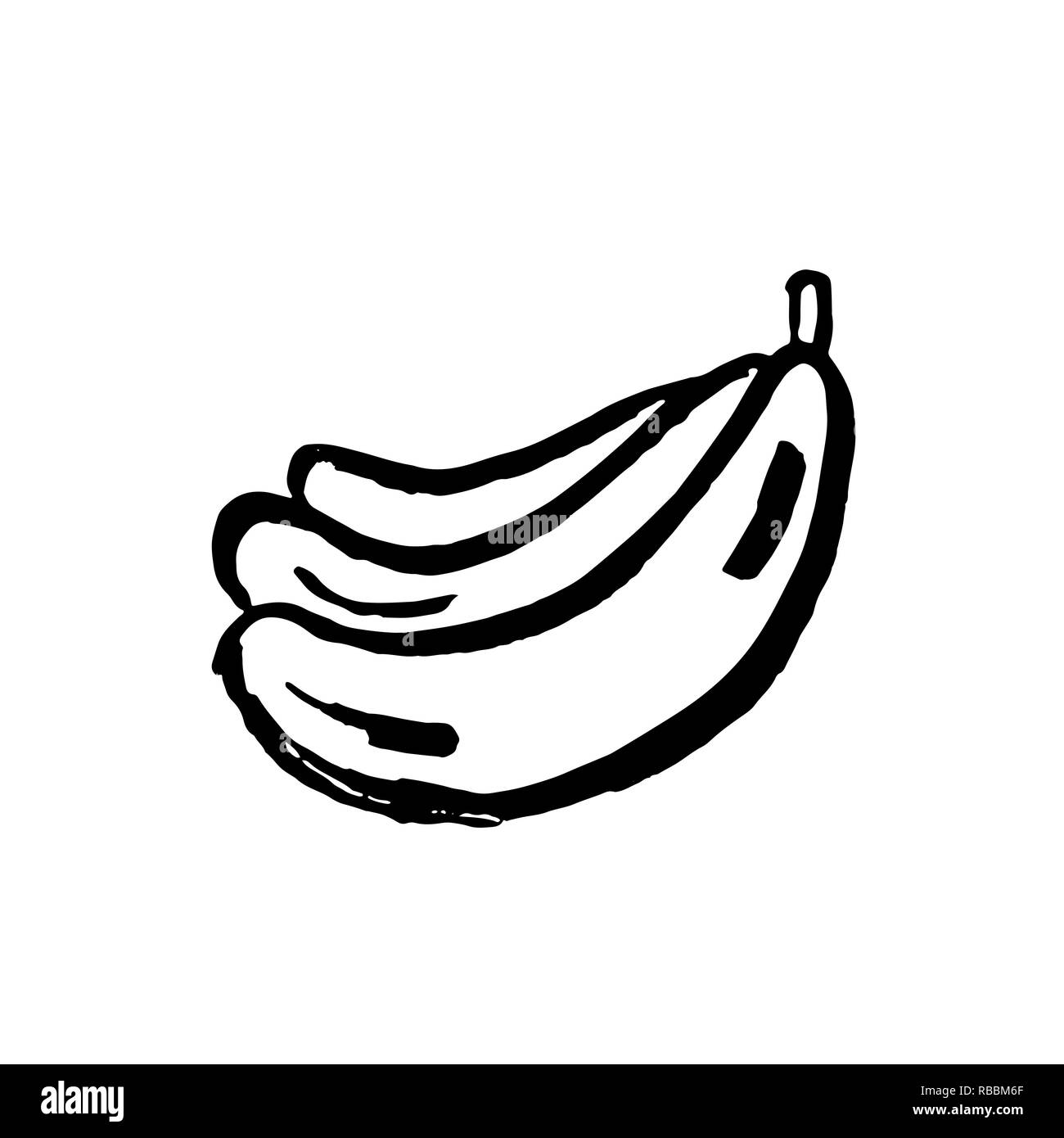 Banana grunge icon. Vector illustration Stock Vector Image & Art - Alamy