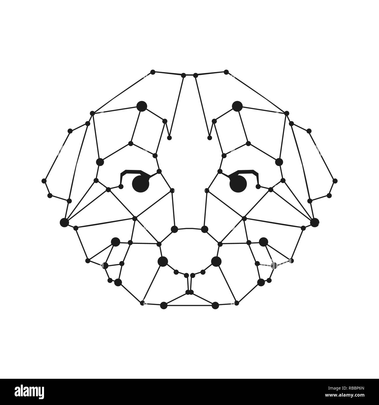 Trendy low poly Black and White Stock Photos & Images - Alamy