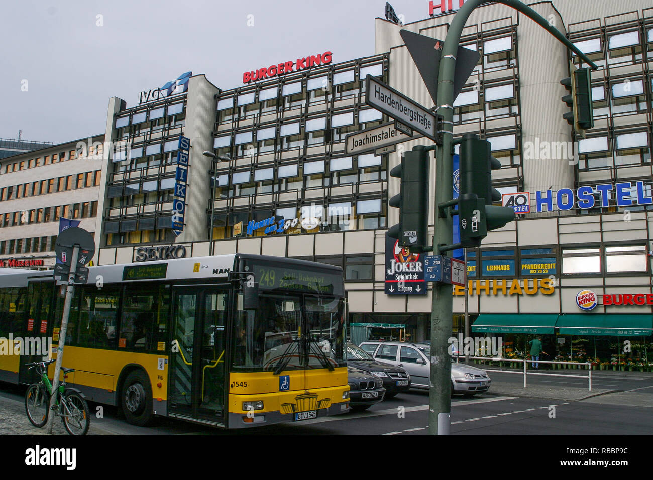 Bvg Bus Zoologisher Garten District Berlin Germany Stock Photo