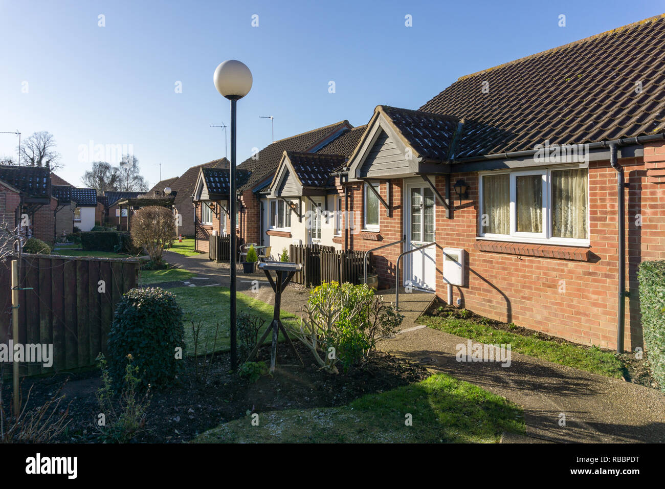 Sheraton Close, Northampton, UK; a development of 57 bungalows, built