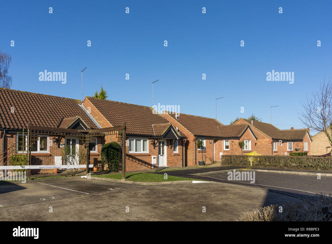 Sheraton Close, Northampton, UK; a development of 57 bungalows, built