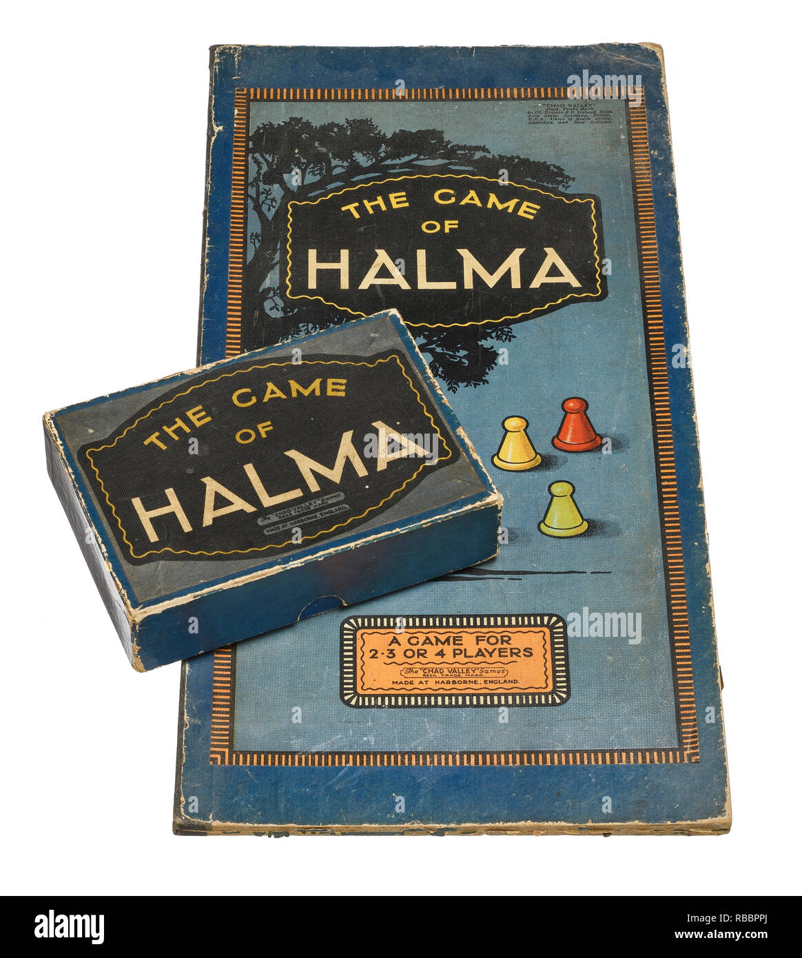 A vintage retro game of Halma Stock Photo