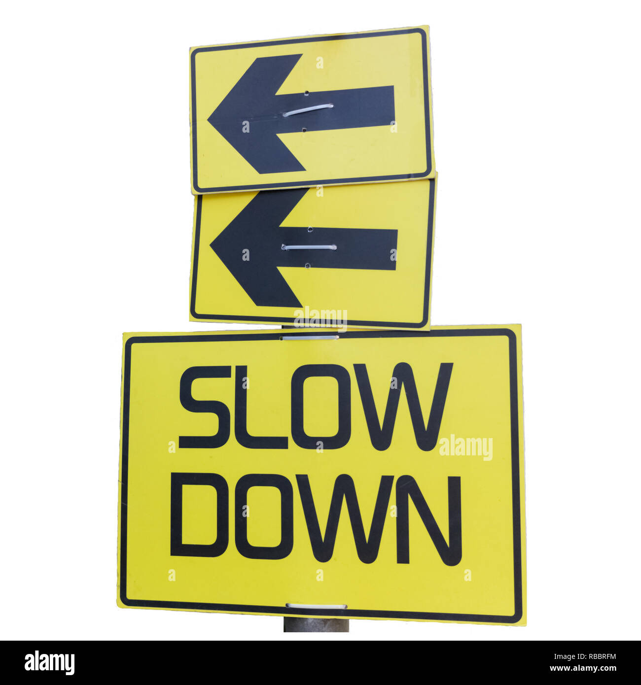 Slow down road hires stock photography and images Alamy