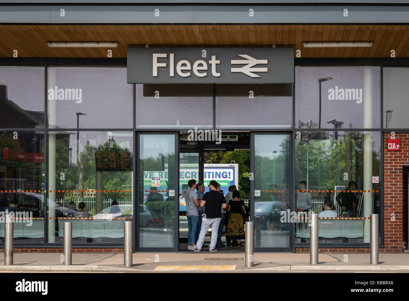 Fleet Train Station, Hampshire, UK Stock Photo - Alamy