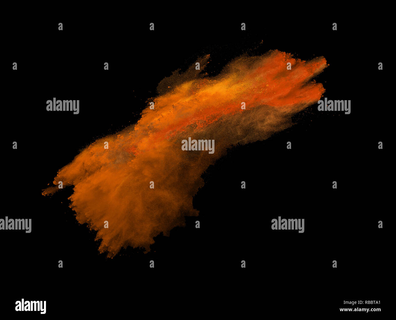 Explosion of colored powder on black background Stock Photo - Alamy