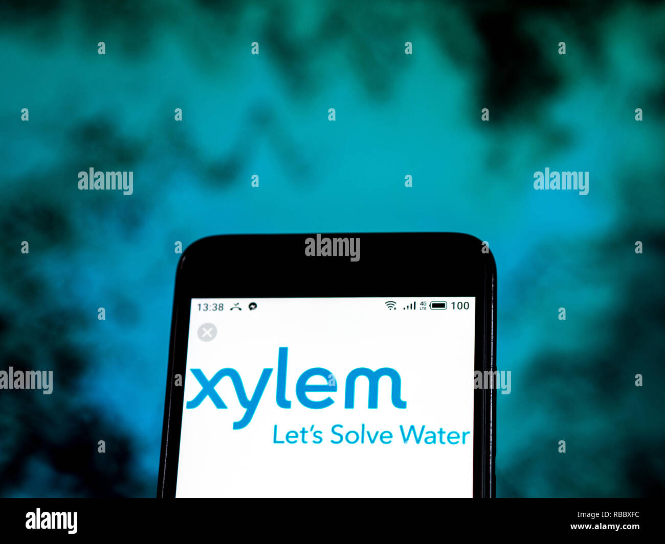Xylem Inc. Commercial company logo seen displayed on smart phone Stock