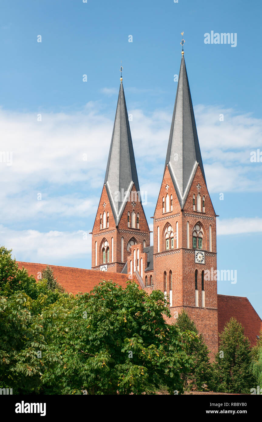 Neuruppin is a town in Brandenburg, Germany, the administrative seat of Ostprignitz-Ruppin district Stock Photo