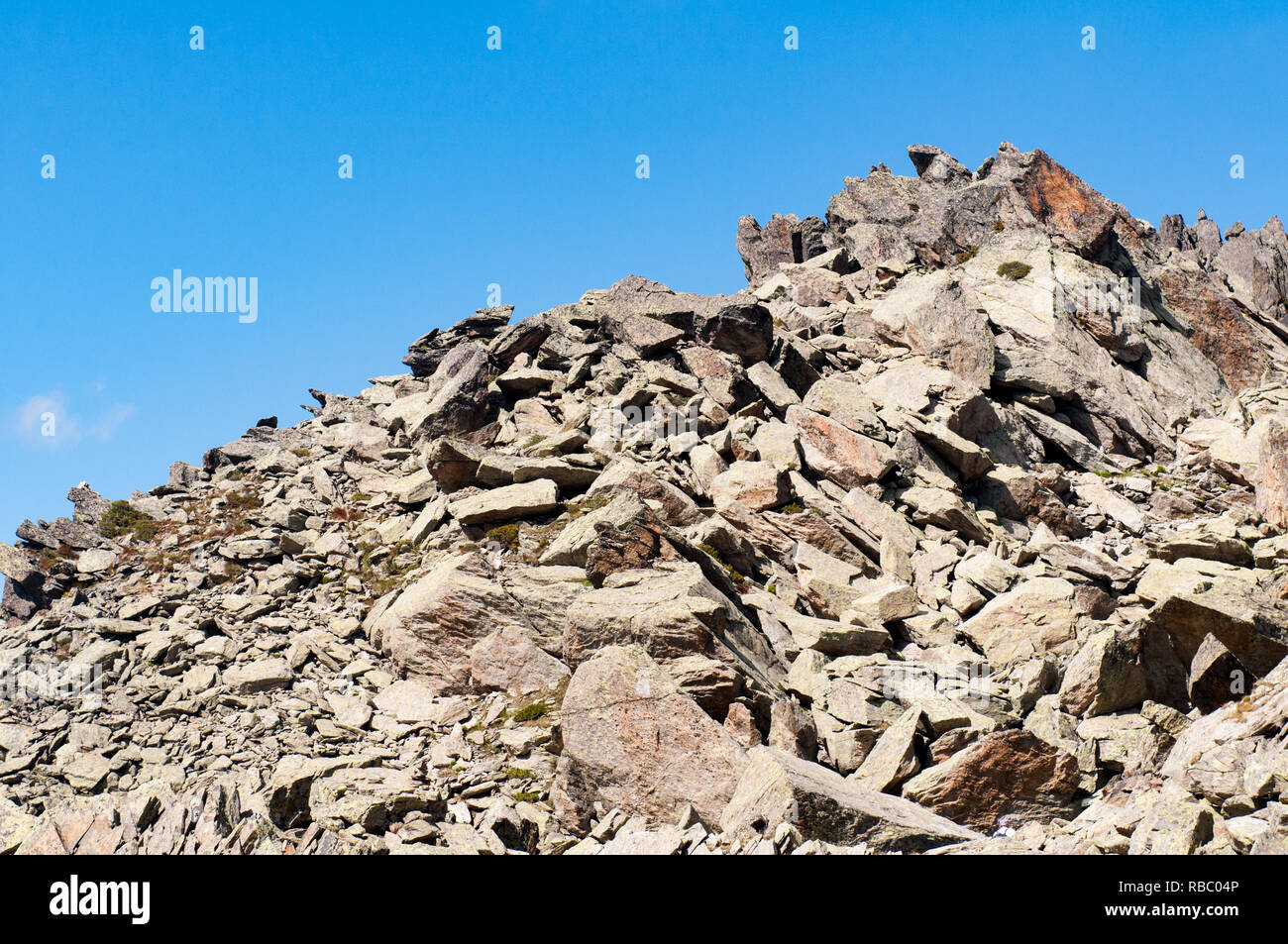 Western Alps are the western part of the Alpine range. Stock Photo