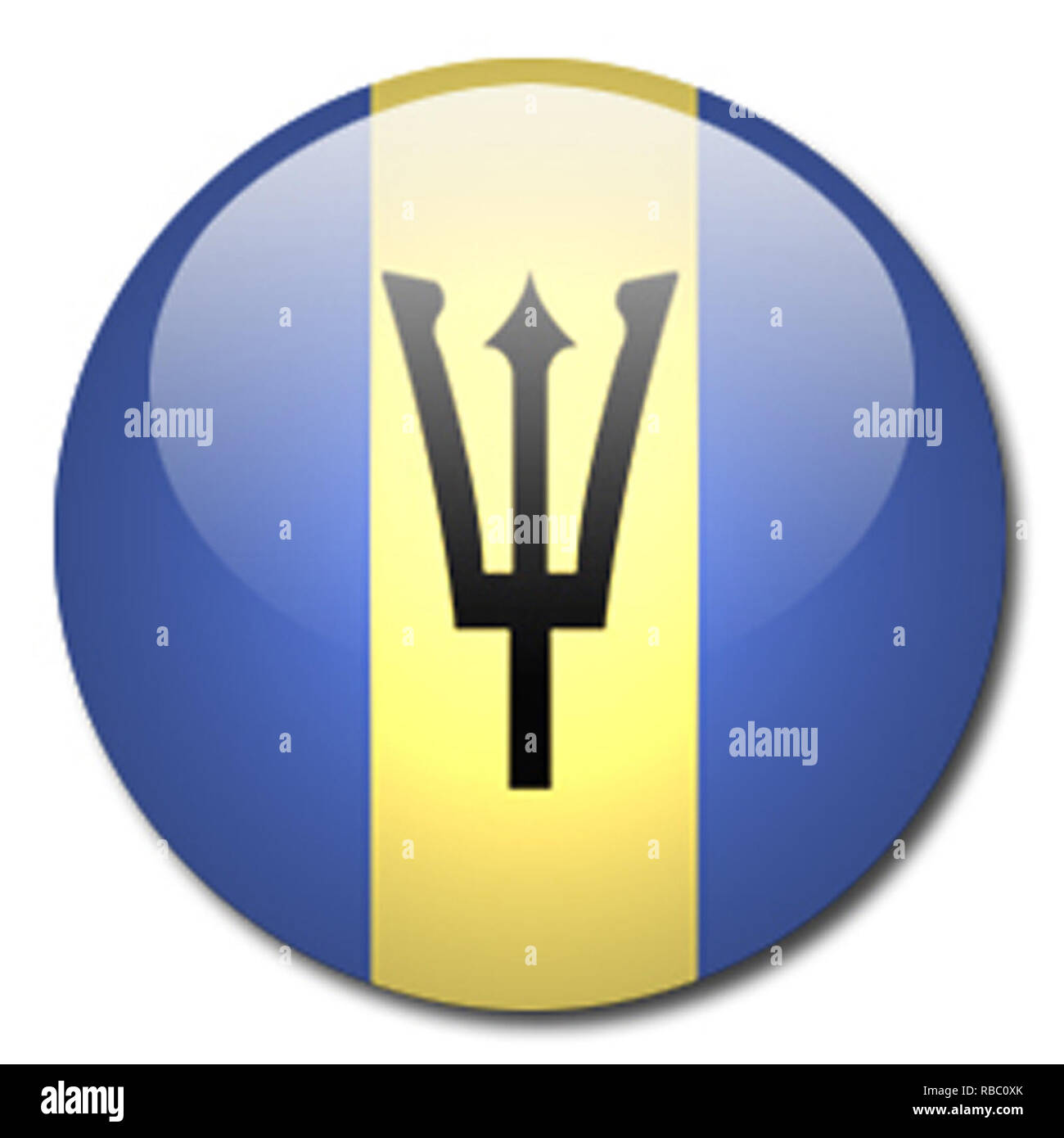 Barbados travel map hires stock photography and images Alamy