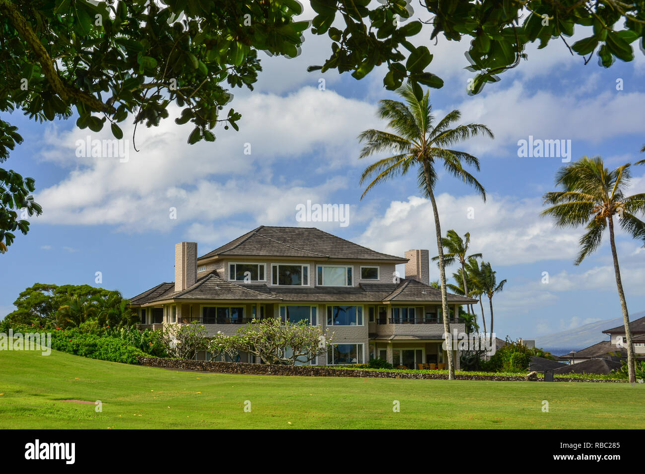Kapalua, Maui, Hawaiian Islands.Upscale resort area with hotels