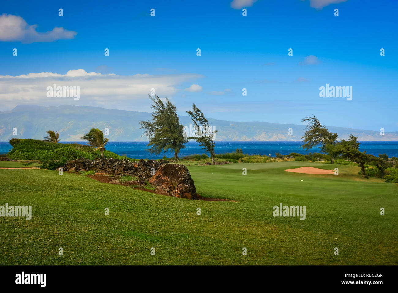 Kapalua, Maui, Hawaiian Islands.Upscale resort area with hotels