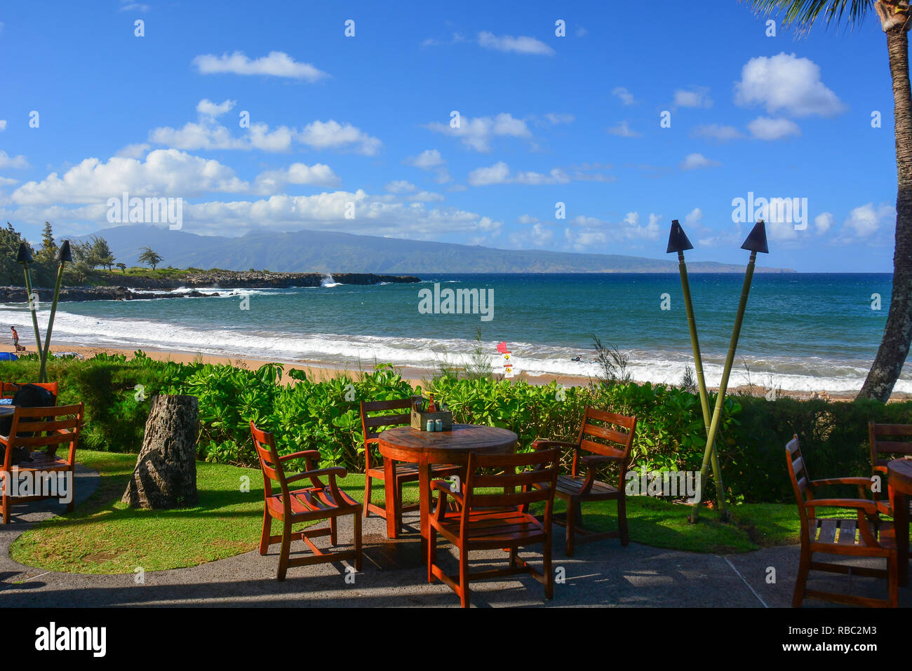 DT Fleming Beach Park, Northwest Maui, Hawaiian Islands. Beautiful ...