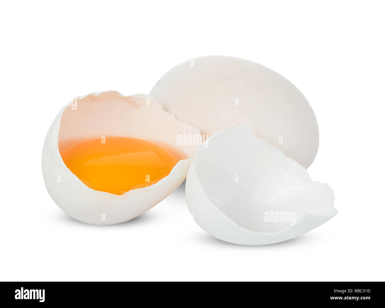 Duck egg isolated on white background. Stock Photo