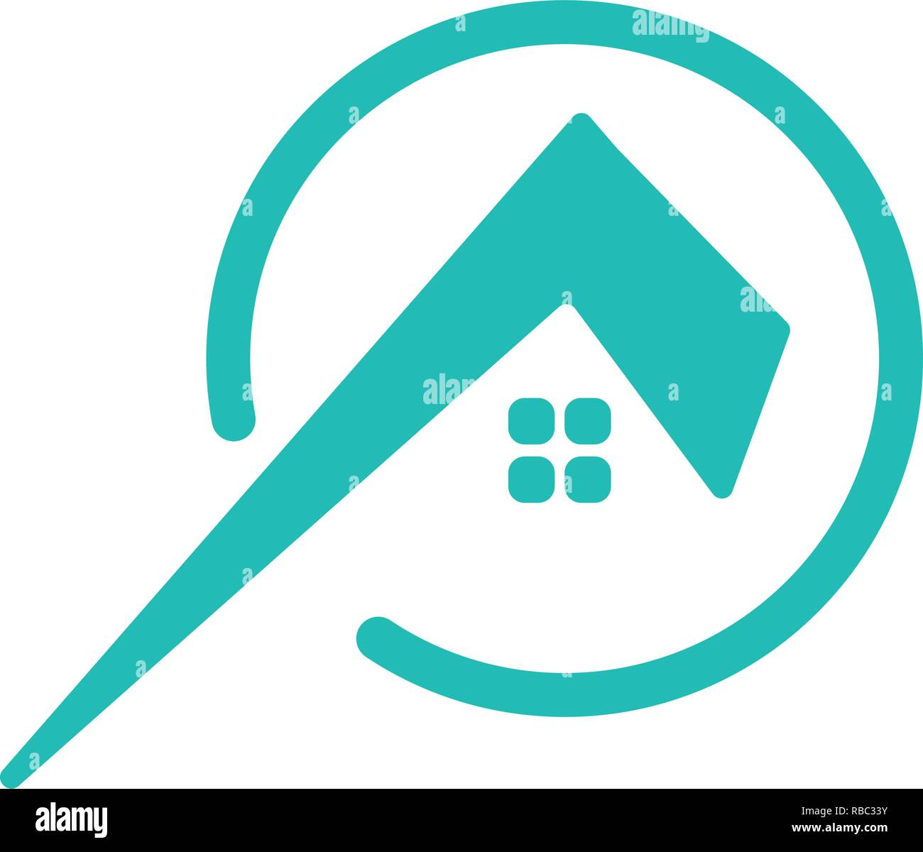 letter architect, home, construction creative logo template, icon isolated elements Stock Vector