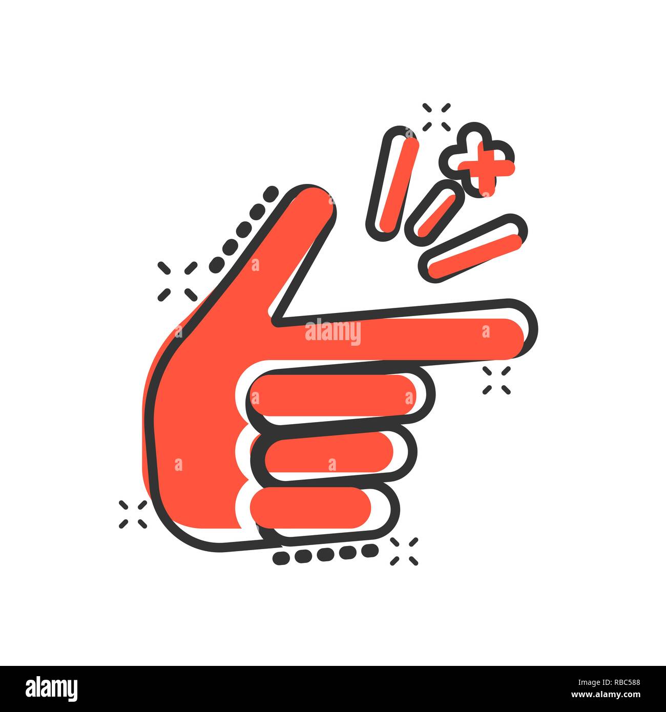 Flick finger Stock Vector Images - Page 3 - Alamy