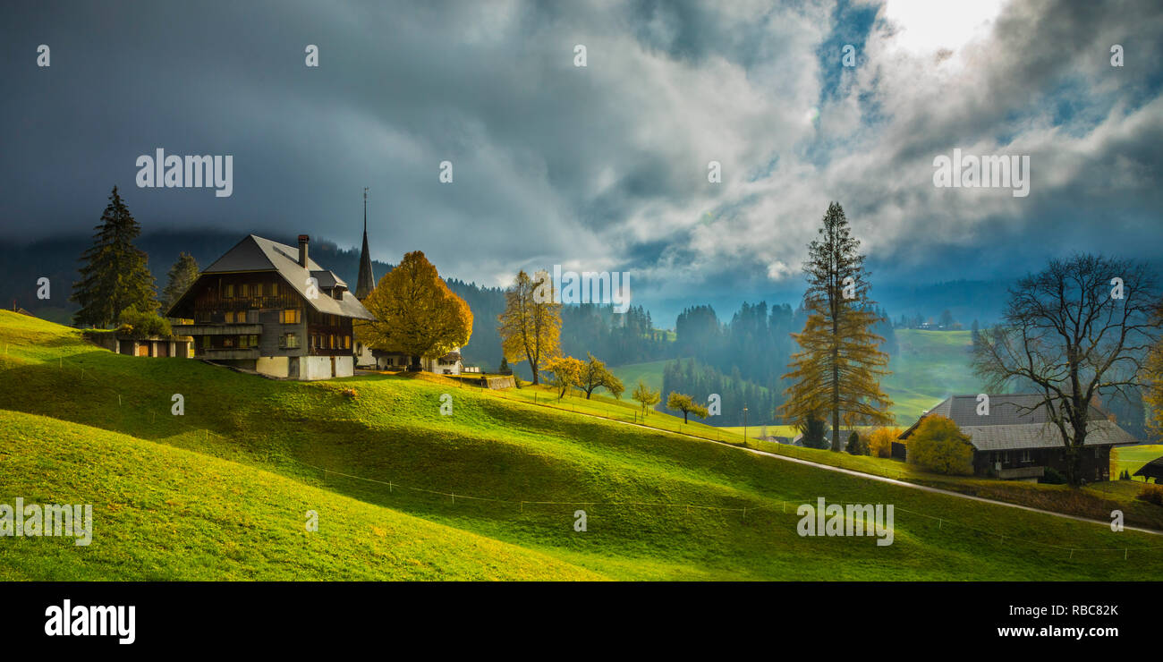 Emmental Valley, Berner Oberland, Switzerland Stock Photo