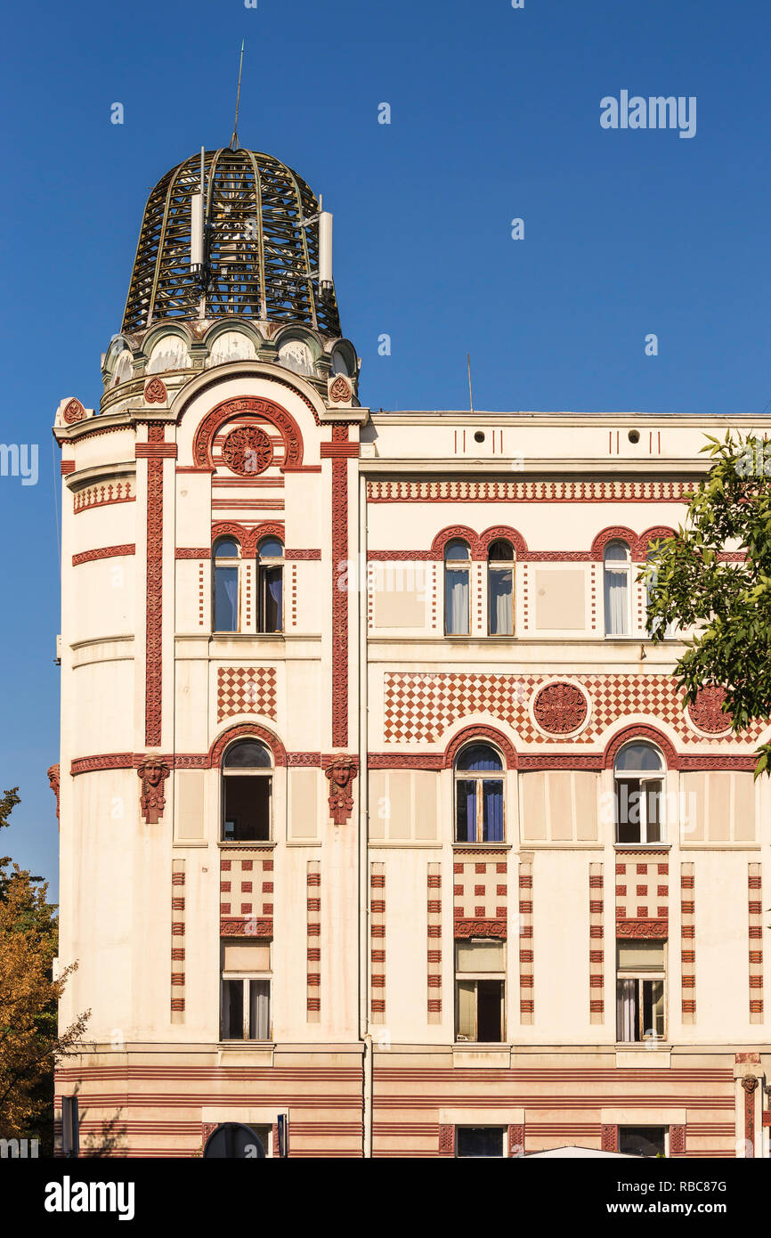 Serbia, Belgrade, Old Telephone exchange building - an Art nouveau building in central Belgrade Stock Photo