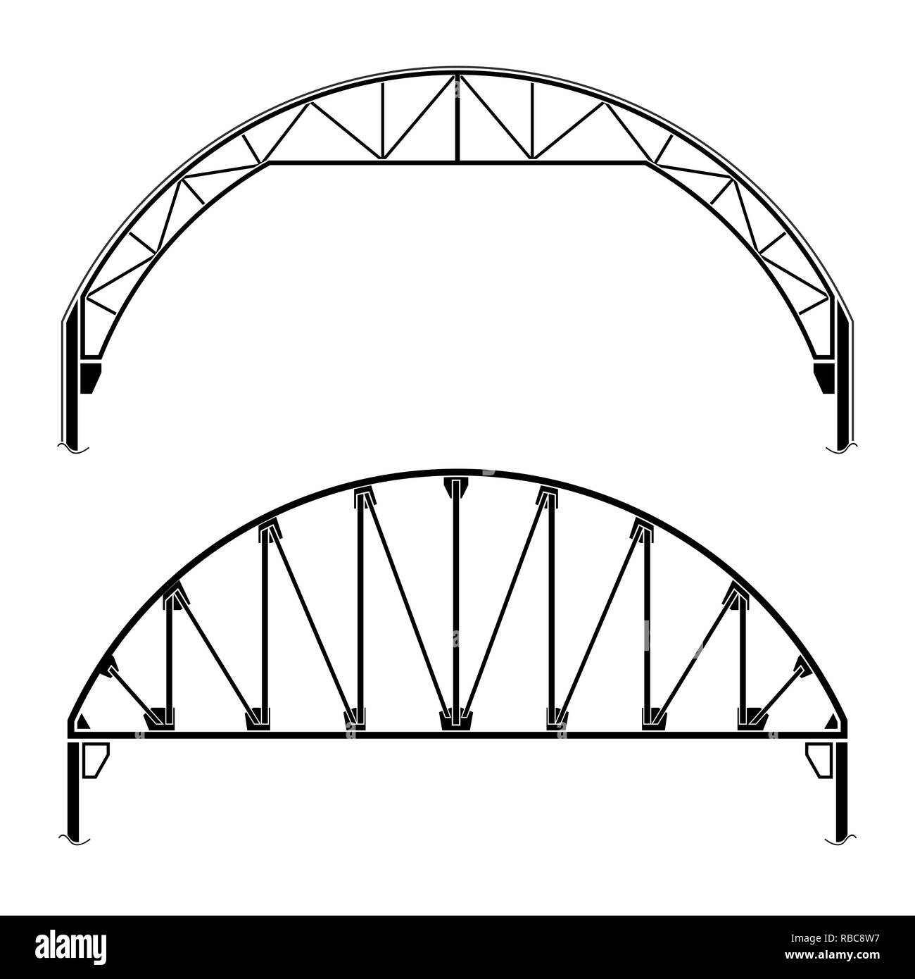 Roof truss diagram hi-res stock photography and images - Alamy