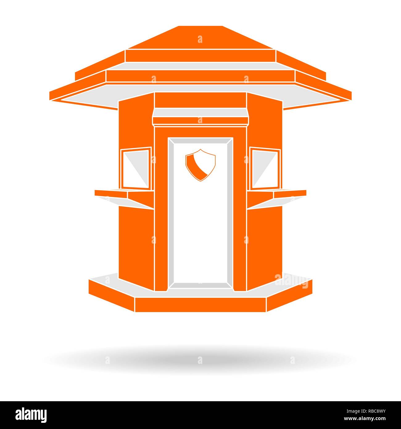 Guarding entrance Stock Vector Images - Alamy