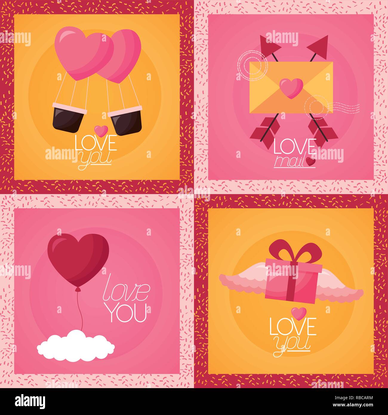 valentine day card Stock Vector Image & Art - Alamy