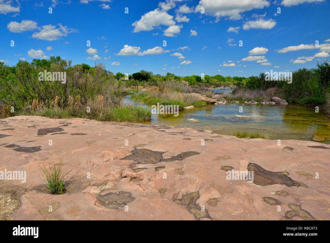 Llano River, Castell, Mason County, Texas, USA Stock Photo
