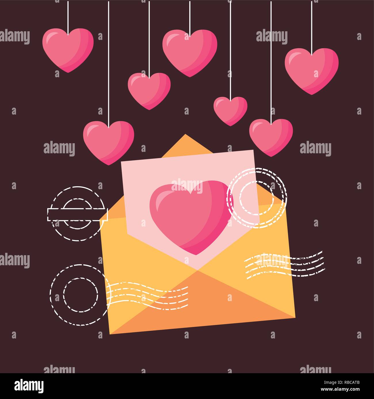 valentine day card Stock Vector Image & Art - Alamy