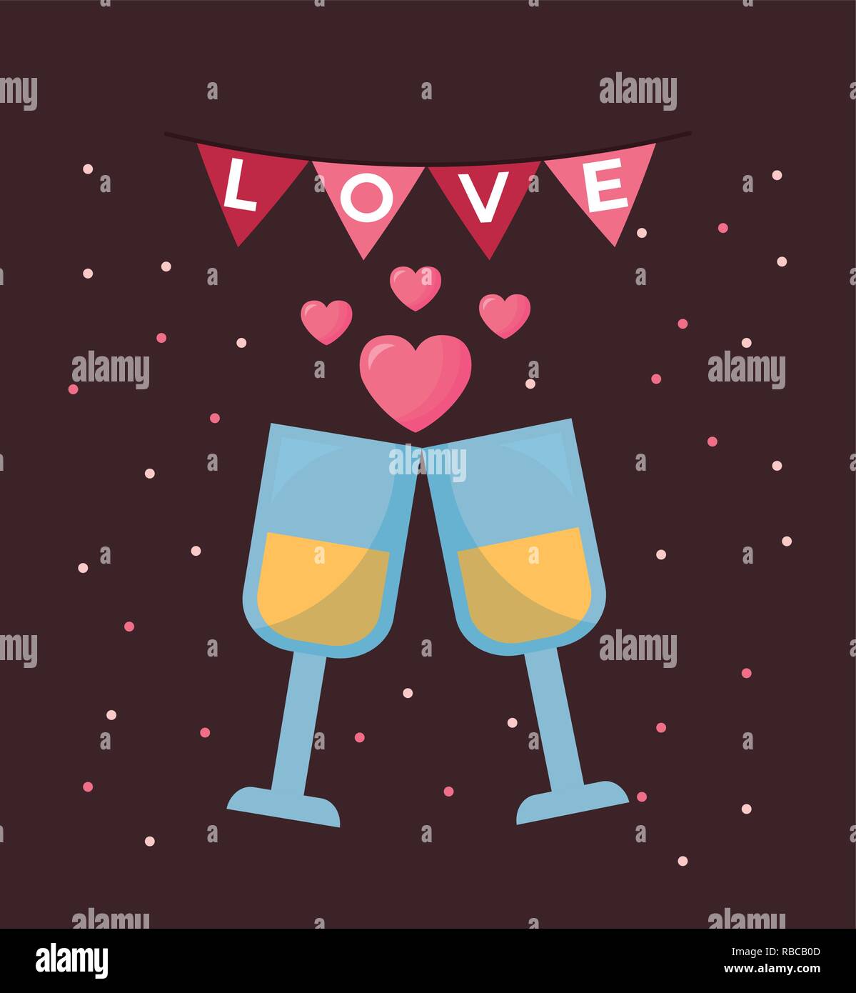 valentine day card Stock Vector Image & Art - Alamy