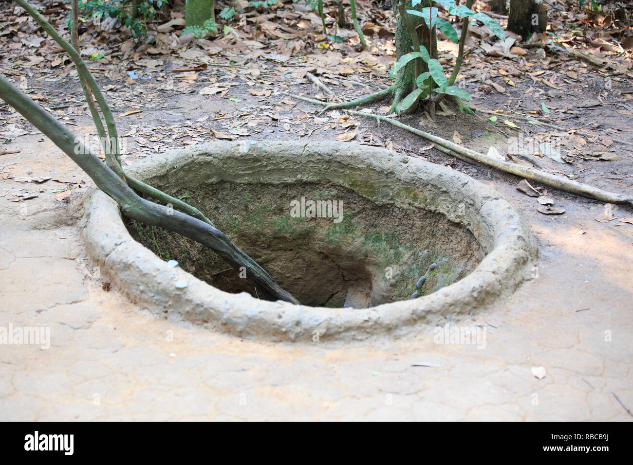 Chu chi tunnels in Vietnam Stock Photo - Alamy