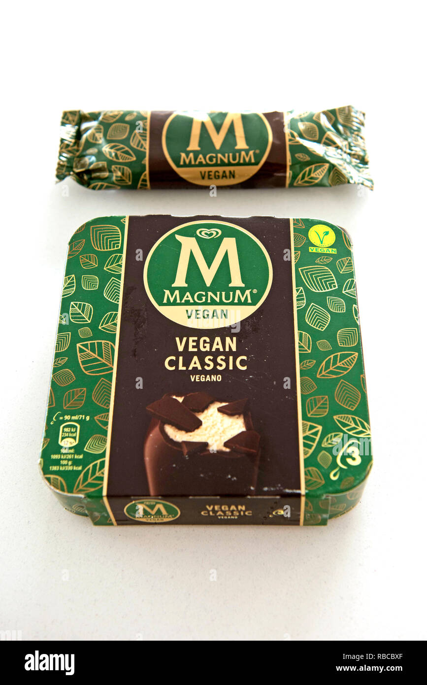 Magnum Vegan friendly ice cream Stock Photo