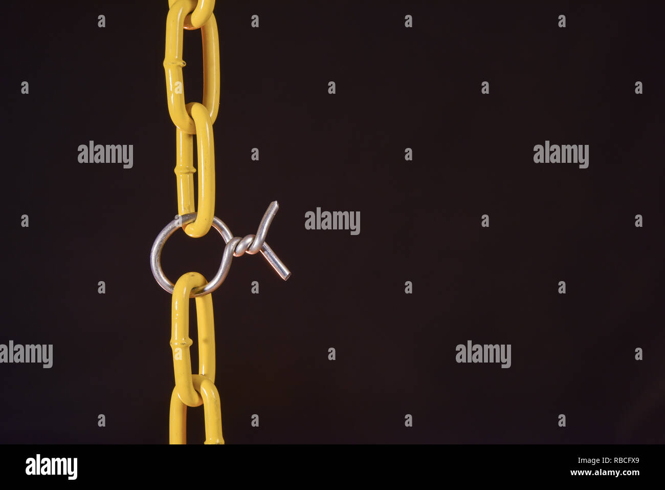 Weak Link in a Chain Stock Photo Alamy