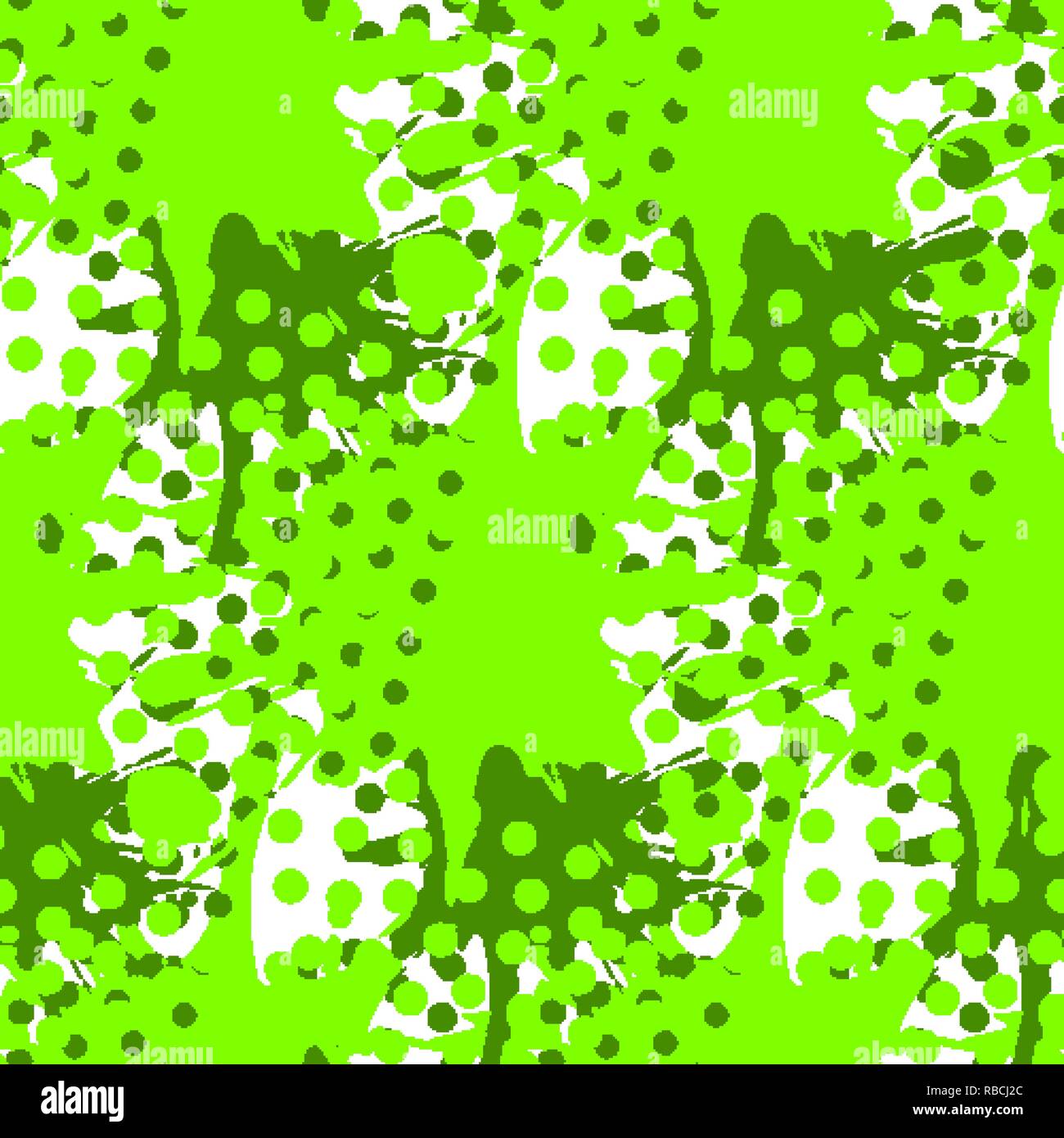 Abstract seamless pattern with fluid forms in modern ufo green color ...