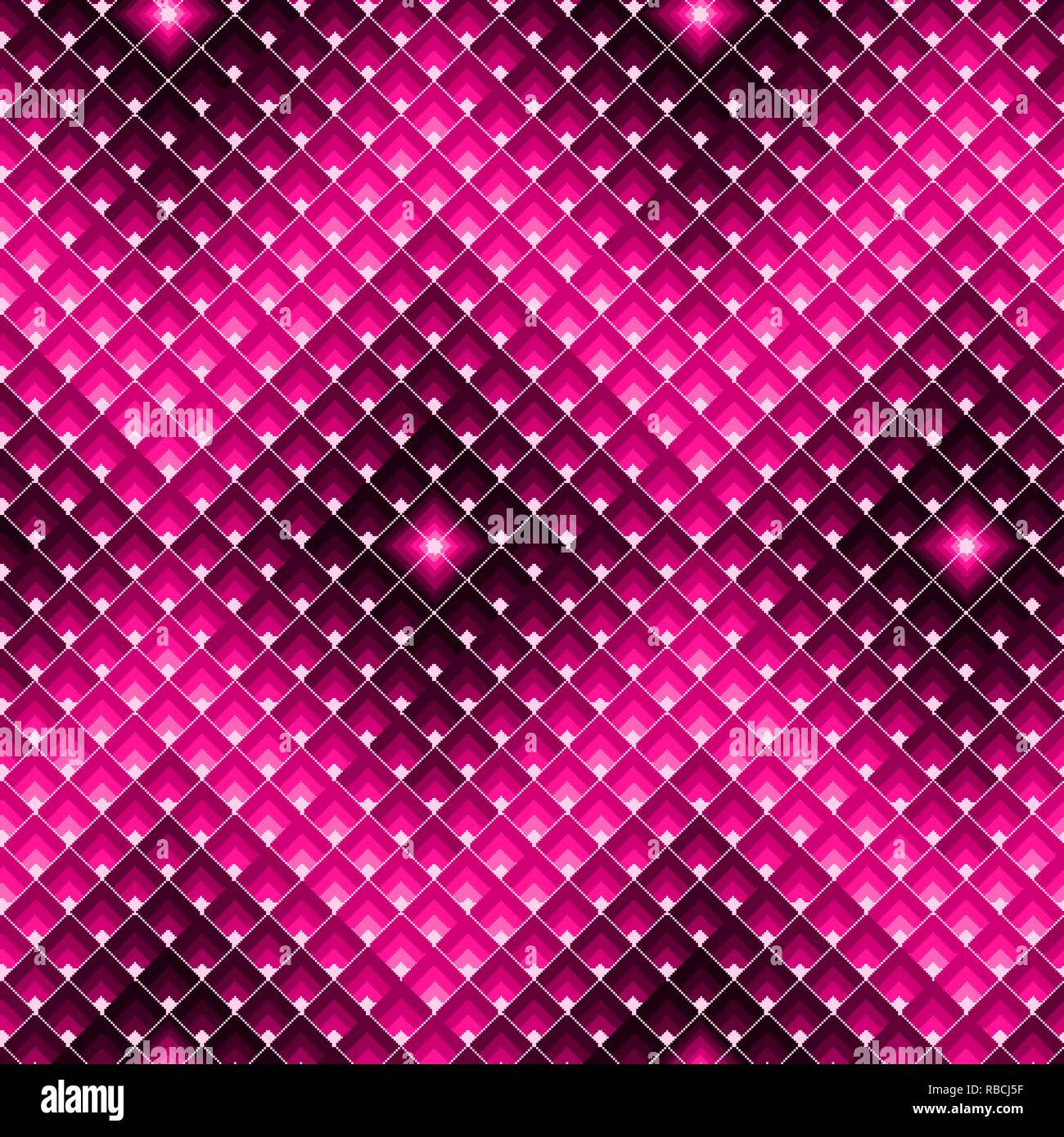 Pink squares pattern hi-res stock photography and images - Alamy