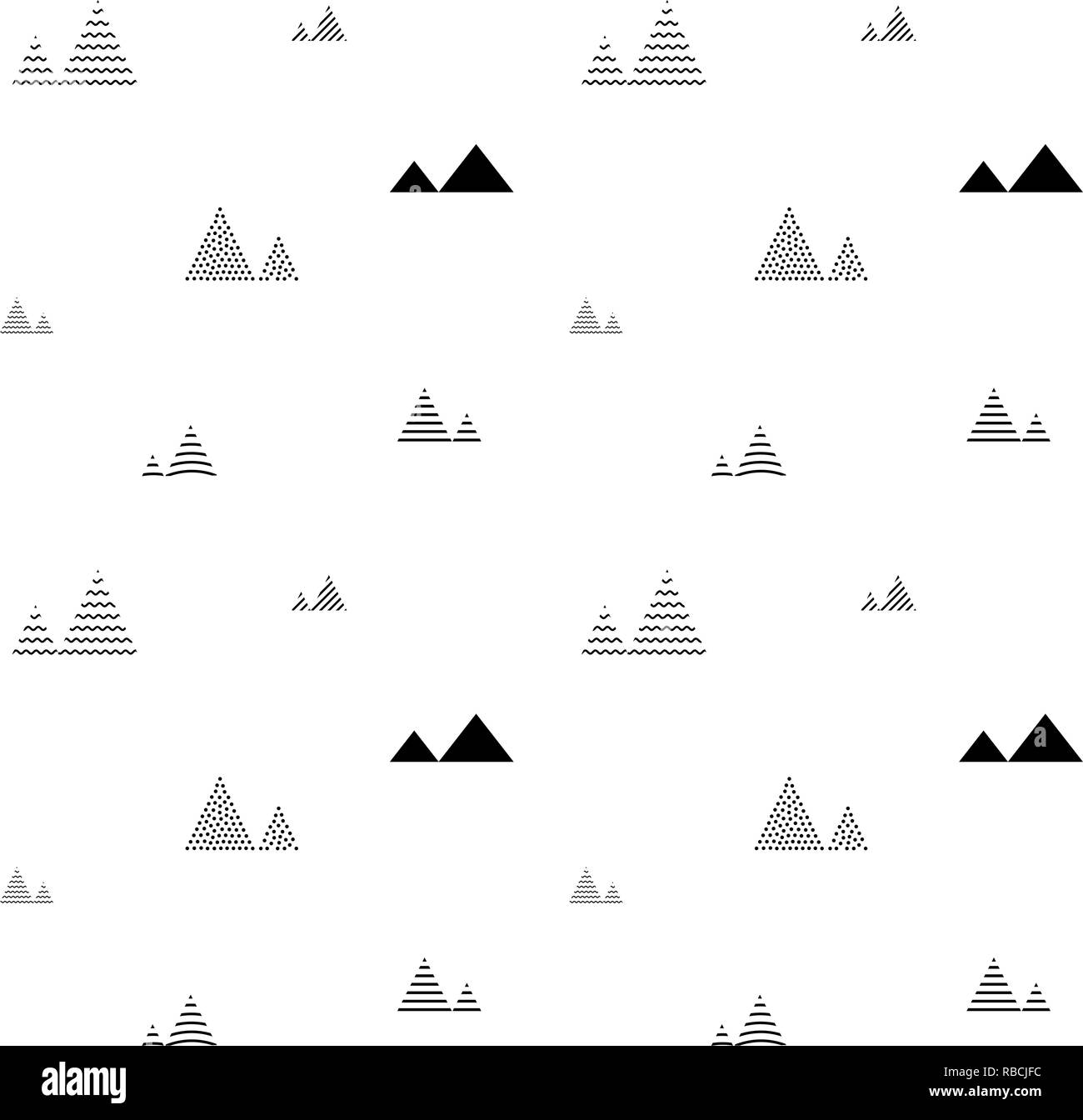Abstract seamless pattern with little triangles repeat Stock Vector
