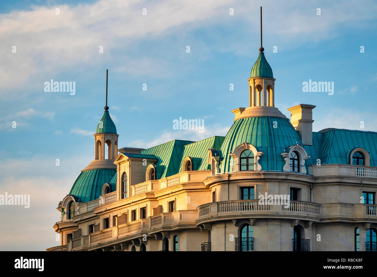 Traditional Baku architecture, Baku Azerbaijan Stock Photo