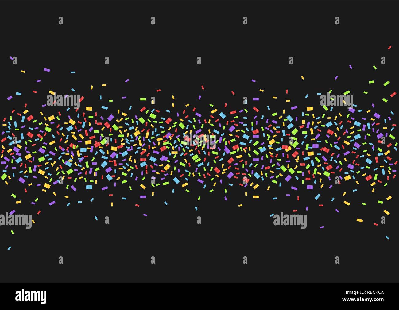 Abstract background with many falling tiny confetti pieces. Vector illustration Stock Vector