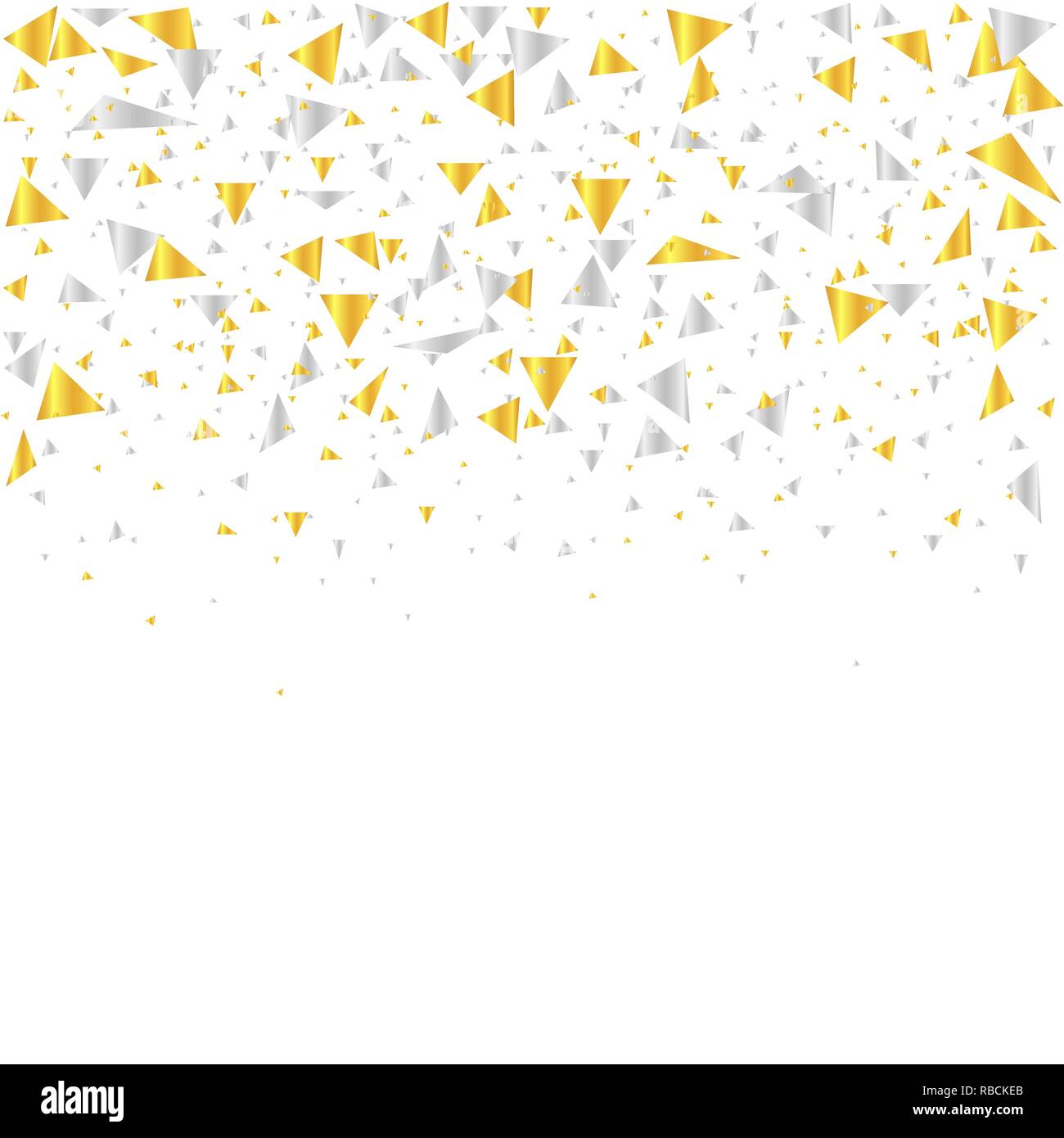 Gold and silver confetti background Stock Vector Images - Alamy