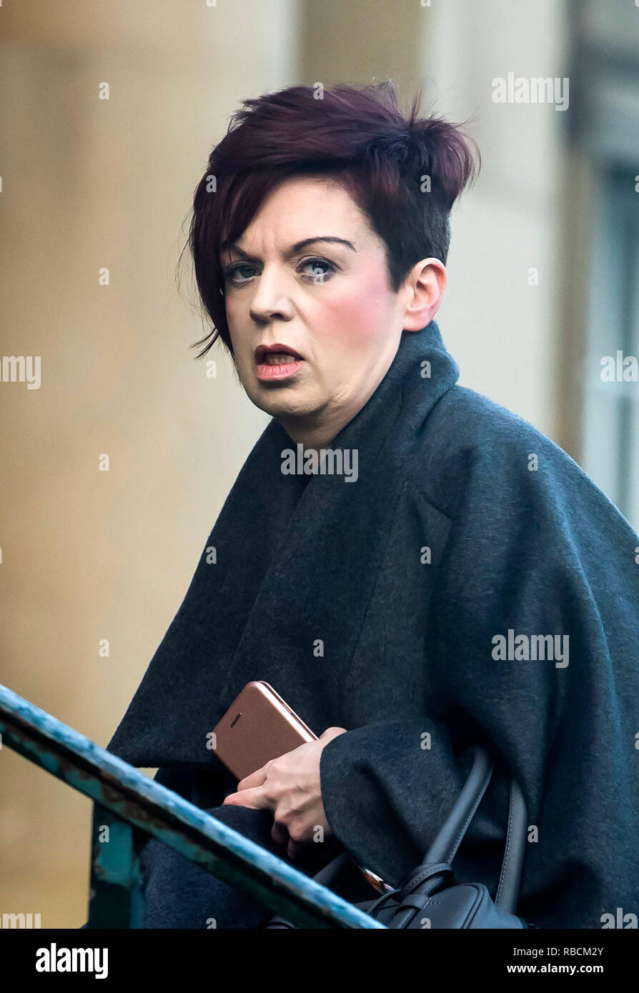 Patricia Robertshaw, who pretended to be ill, arrives at York Crown court ahead of pleading guilty to defrauding a cancer charity out of more than £90,000. Stock Photo