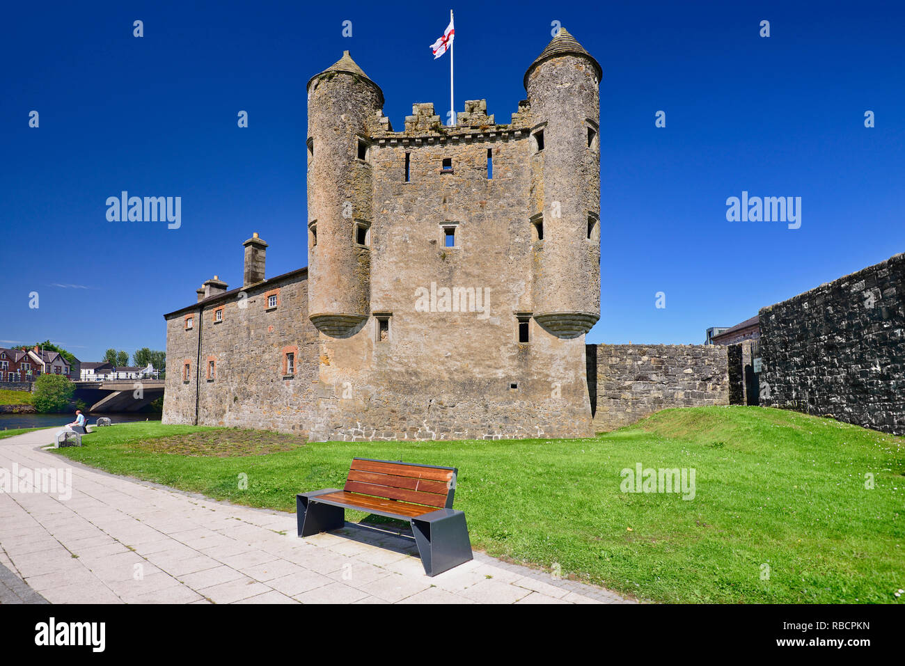 Northern Ireland, County Fermanagh, Enniskillen Castle. Stock Photo