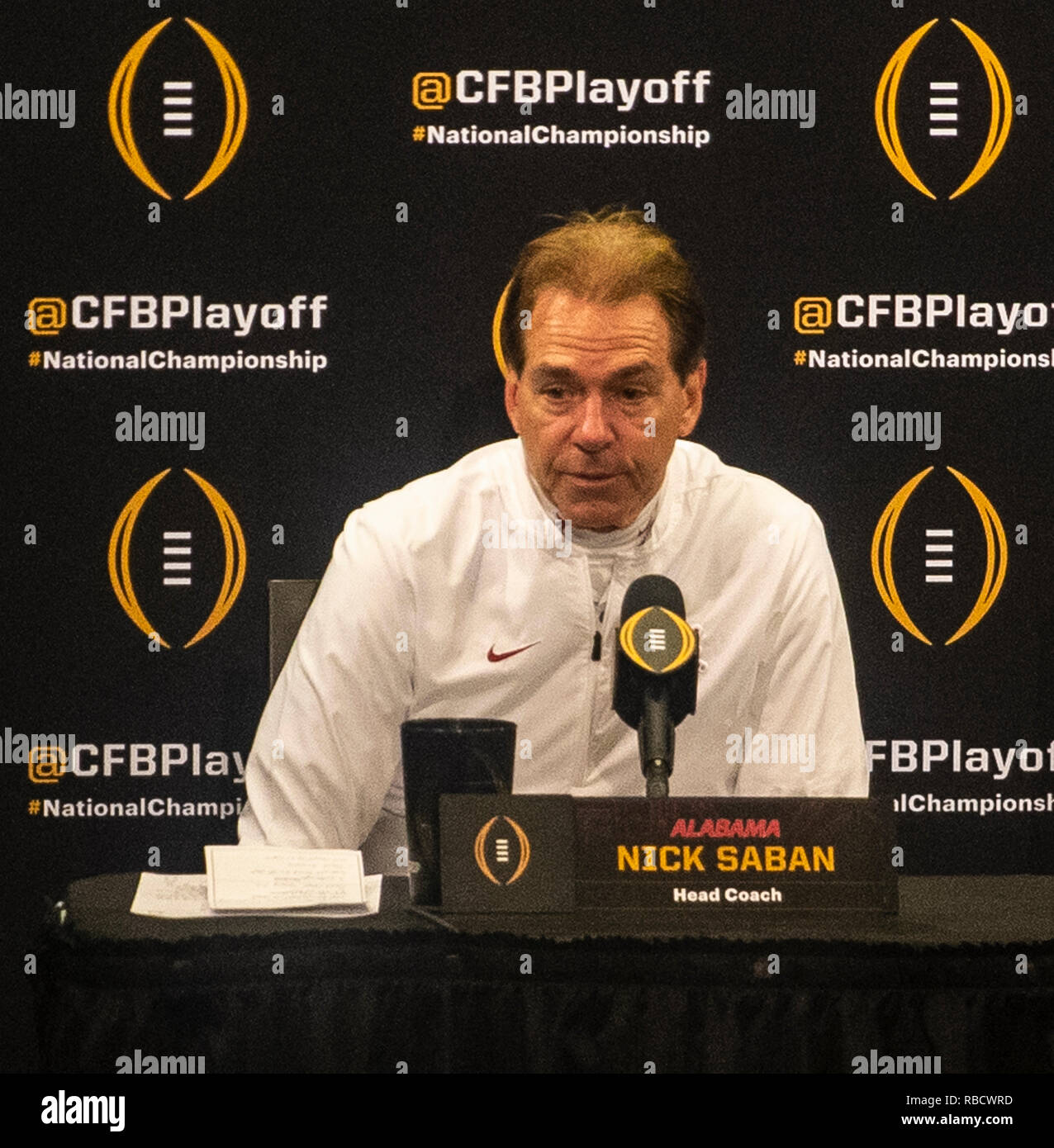 Nick saban alabama championship hi-res stock photography and images - Alamy