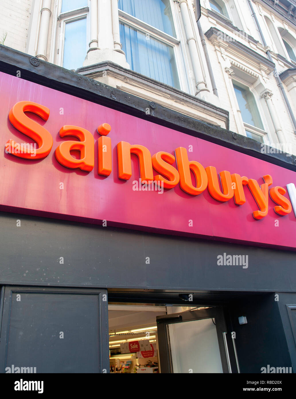Sainsburys local signs hires stock photography and images Alamy