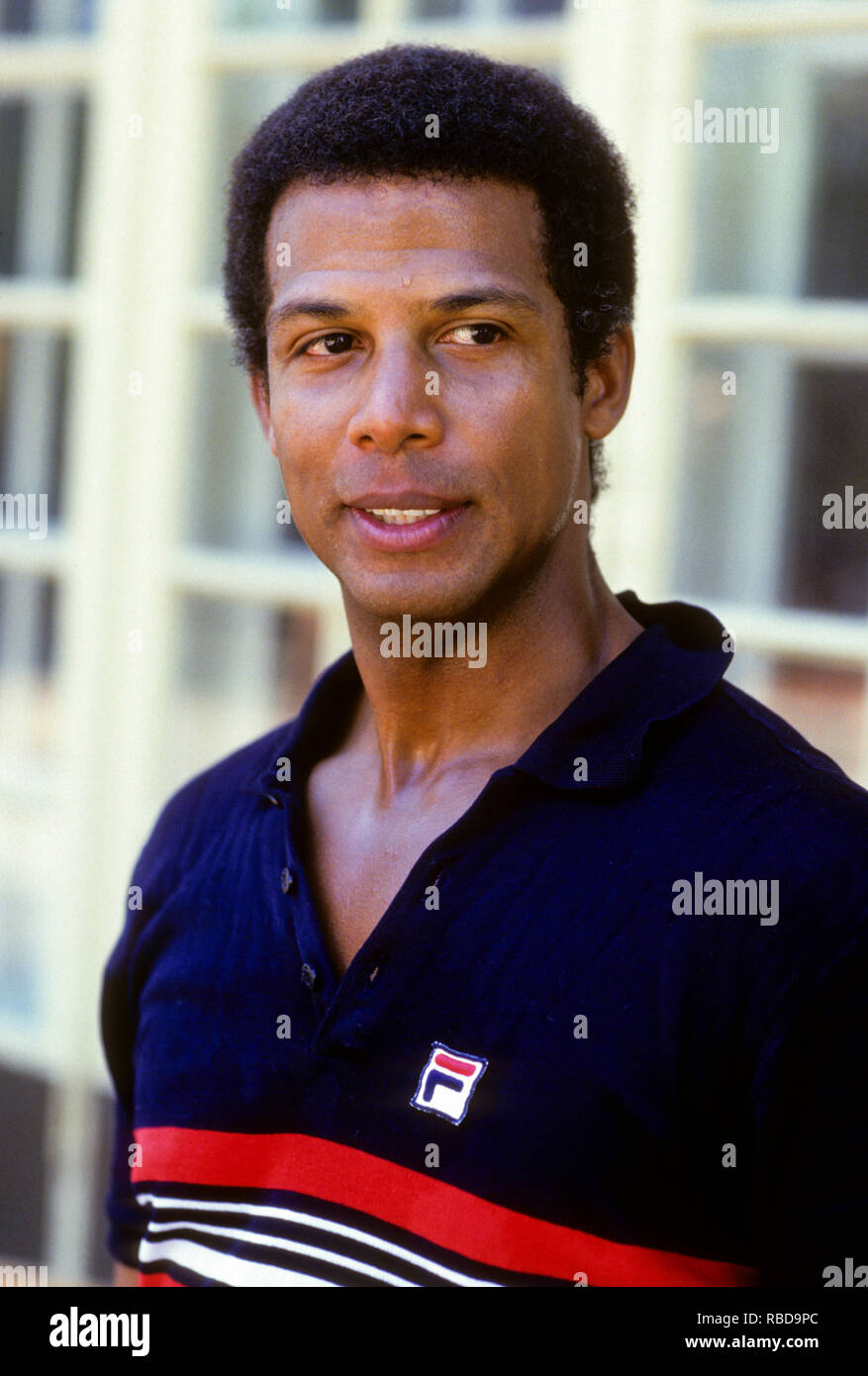 MICHAEL WARREN American actor in the Television series The Hill Street blues viiting Stockholm Stock Photo