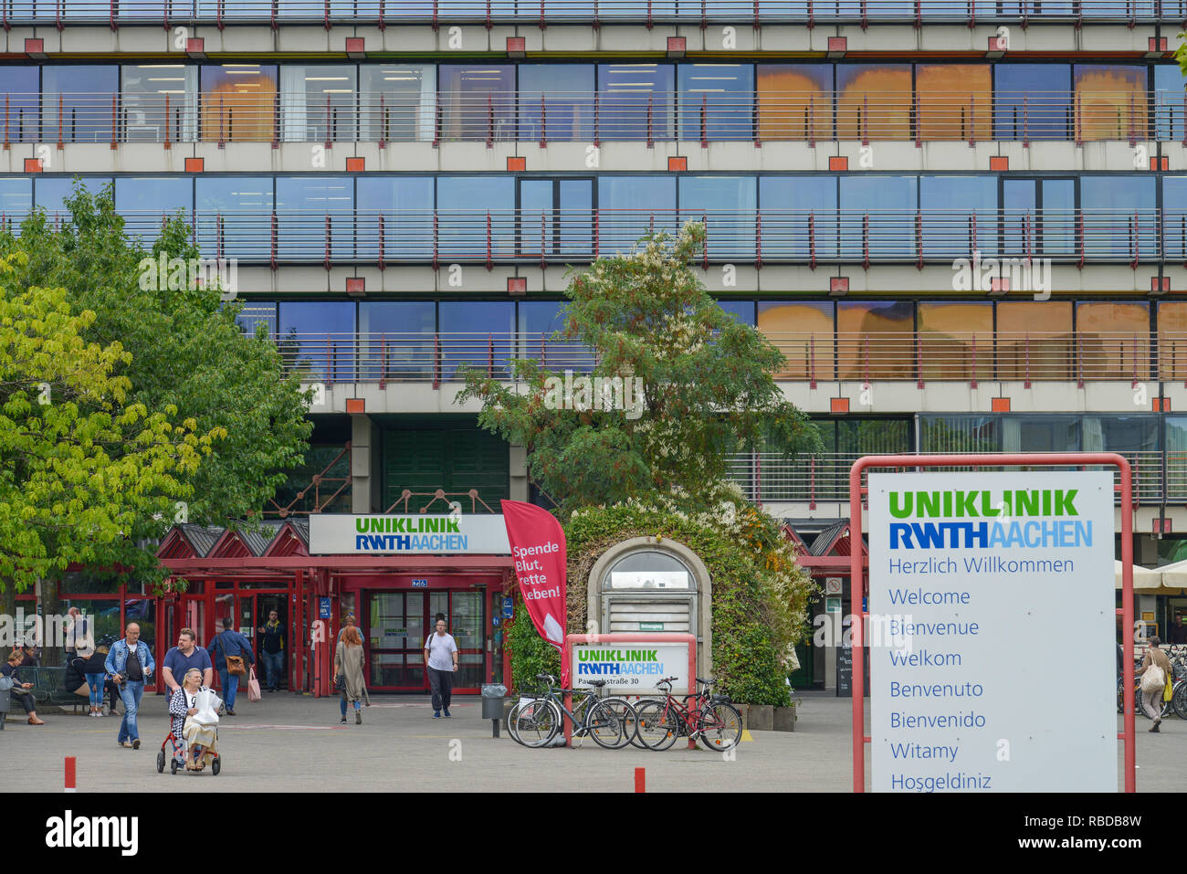 University clinic RWTH, Pauwelsstrasse, mountain Laurens, Aachen, North Rhine-Westphalia, Germany, Uniklinik RWTH, Laurensberg, Nordrhein-Westfalen, D Stock Photo