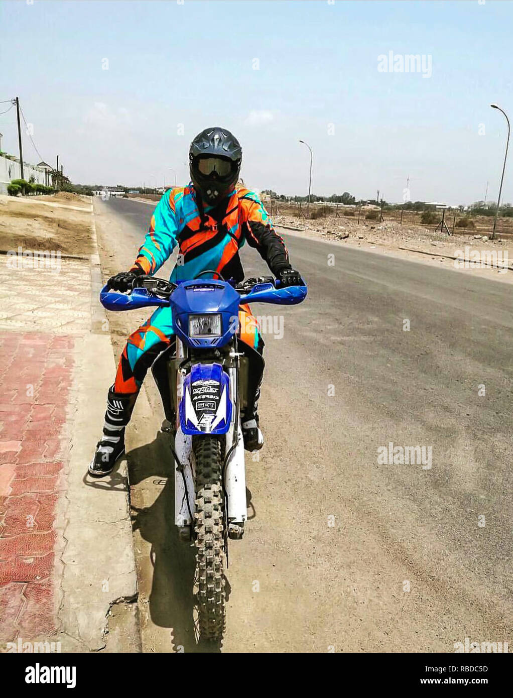 Sara's highly loved motorcross in Africa. She bought the bike in Djibouti  and used to drive it around in the desert watching the sunset with the  flamingos flying by. MEET the stunning