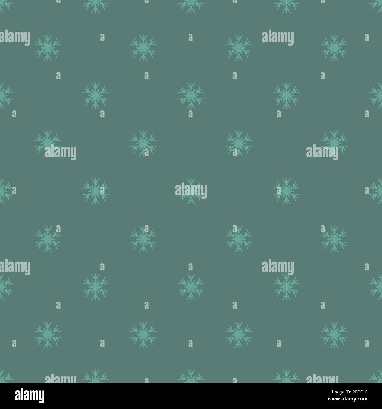 Seamless dark winter new year pattern with snowflakes Stock Vector