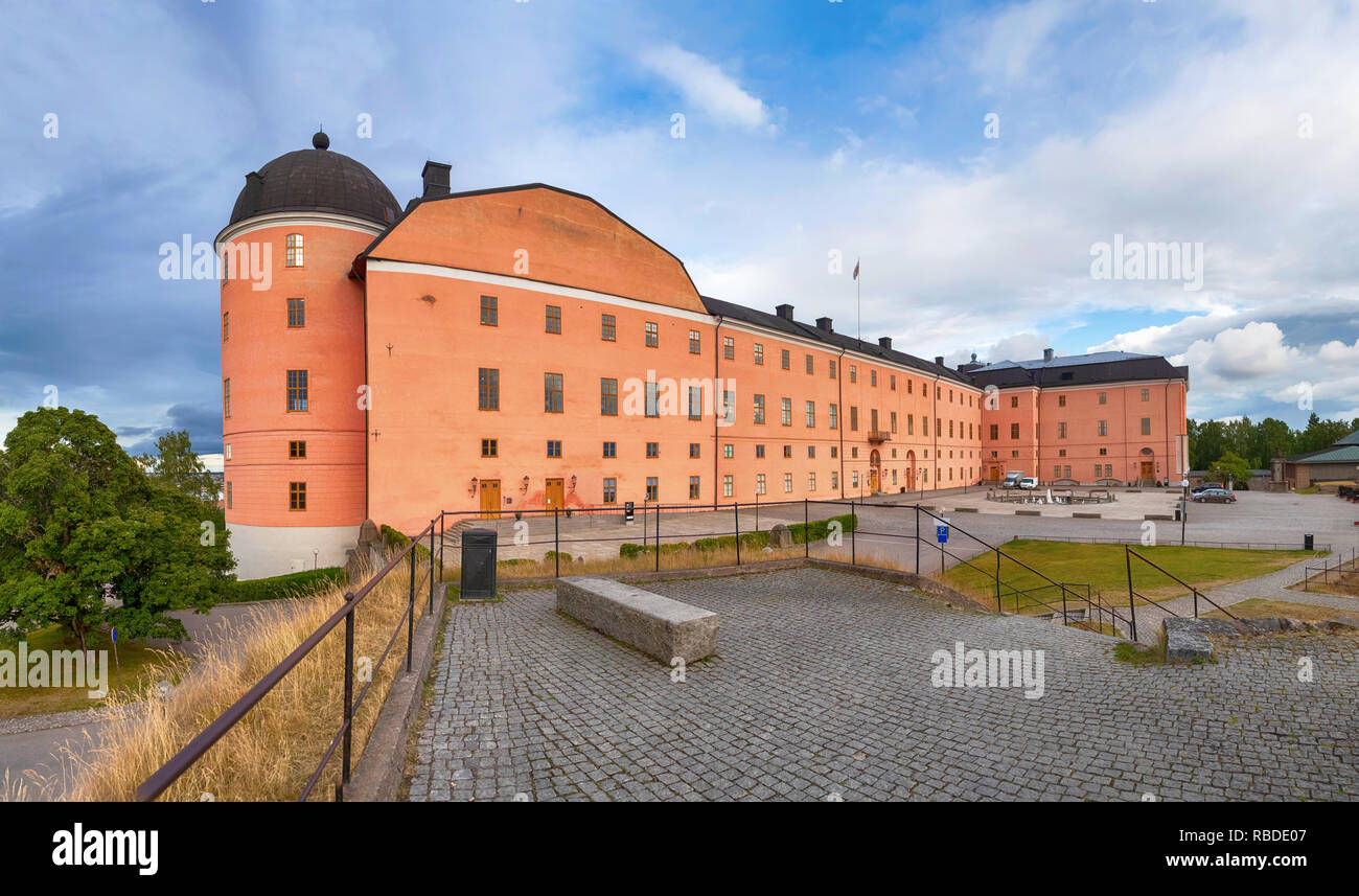 Panoramic view of 16th century Uppsala Castle, Uppsala, Sweden Stock Photo