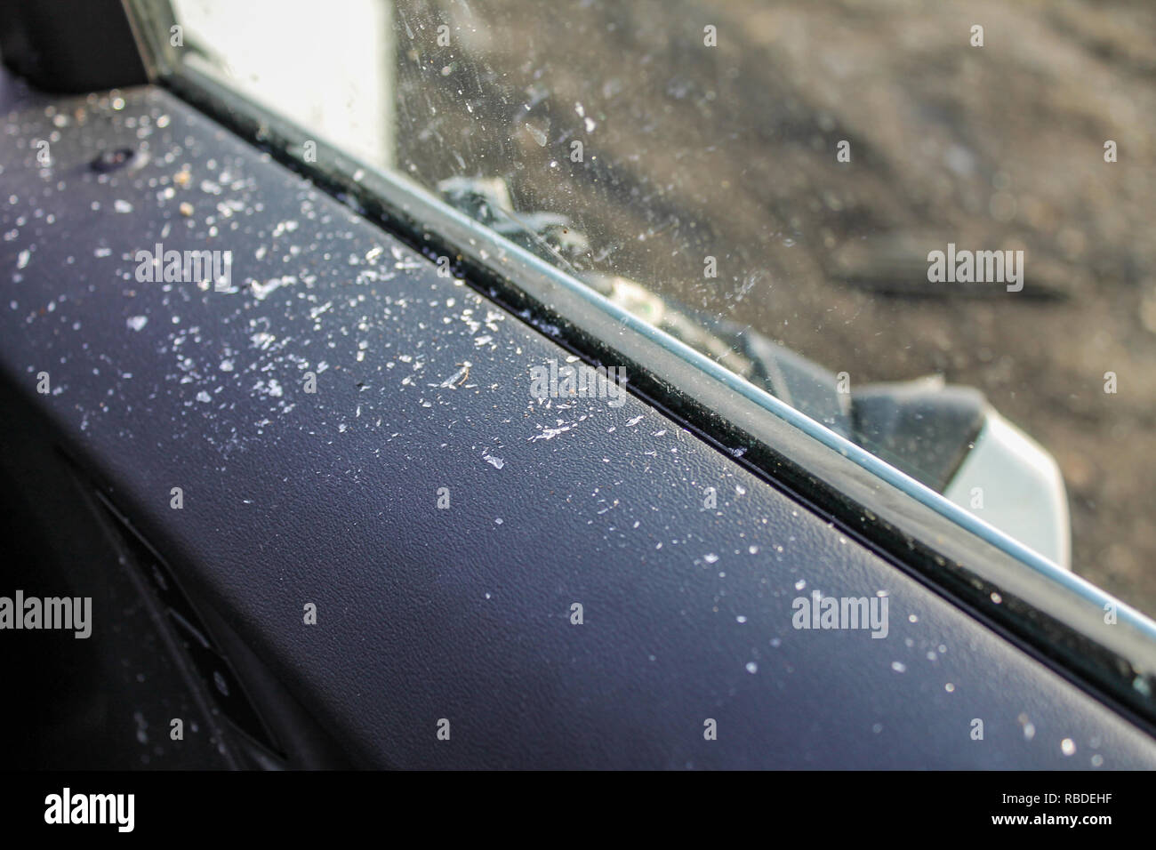 Car Crash; Smashed Windscreen / Roof Damage / Bodywork Damage / Wing