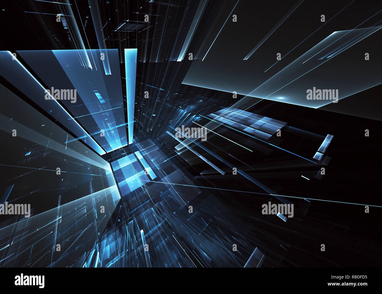 Computer generated abstract tehnology image. Three-dimensional 3D ...