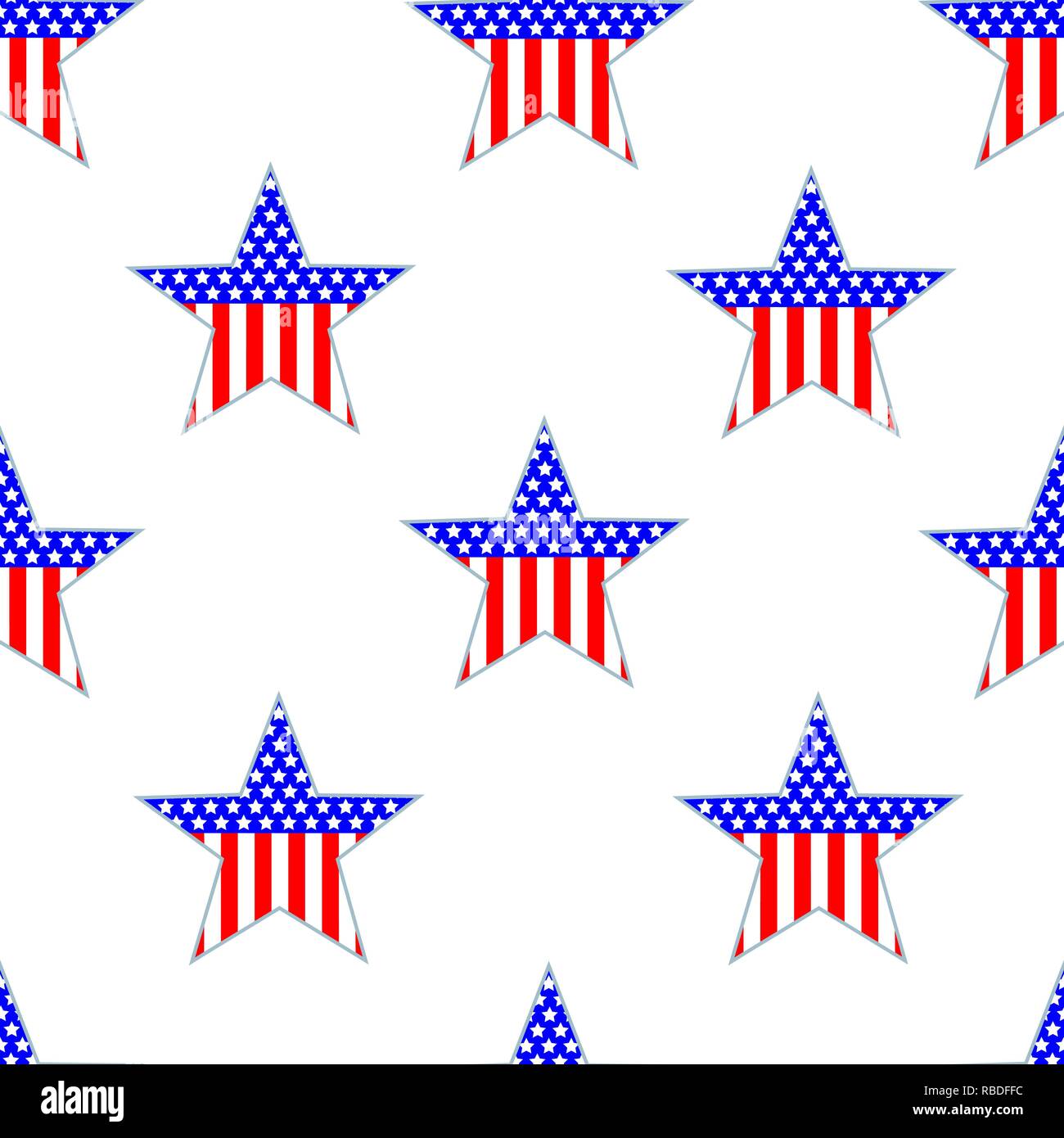 Seamless vector american flag hi-res stock photography and images - Alamy