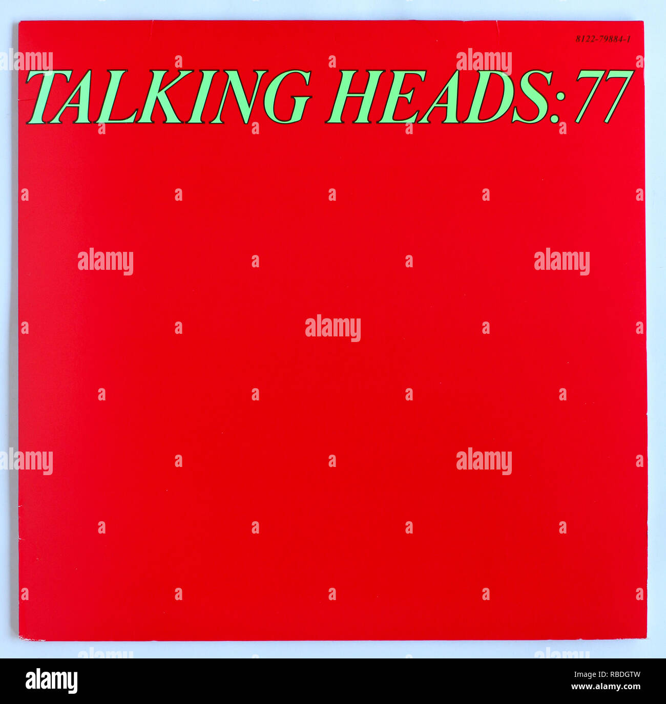 The cover of 77 by Talking Heads. 1977 album on Sire Records - Editorial use only Stock Photo