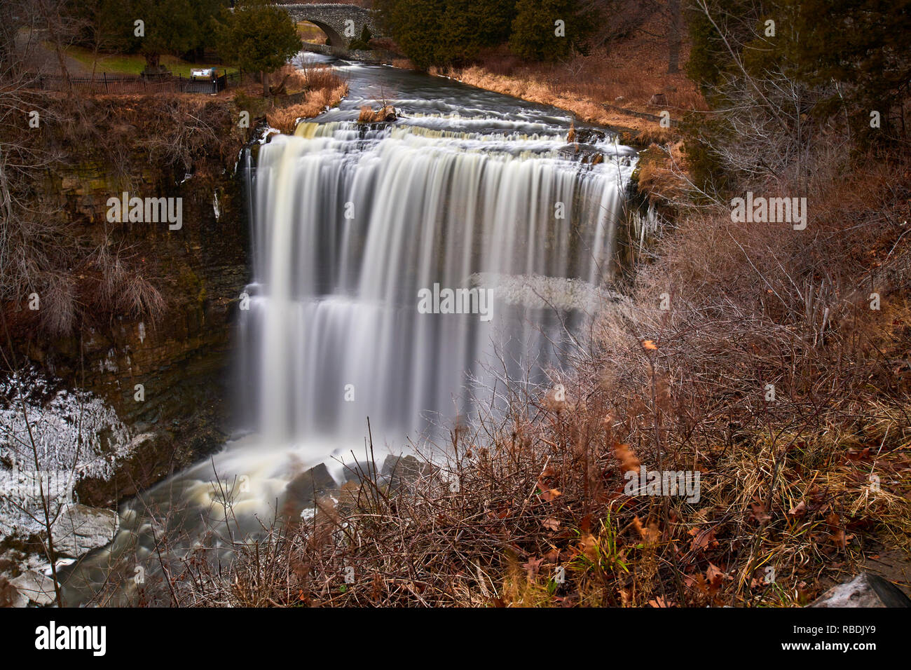 Websters Falls a wonderful waterfall near Hamilton, Ontario Stock Photo